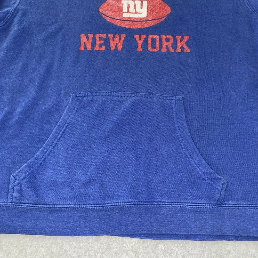 NFL Team Apparel Hoodie Youth XL Blue New York Giants Football Pullover 2000s‎